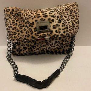 BCBGeneration Animal Print Flap Envelope Bag Excellent Condition!